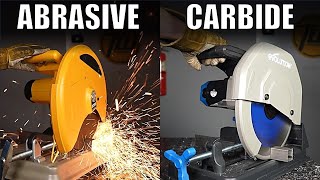 Are Carbide Chop Saws Better Abrasive vs Carbide Metal Cutting Chop Saws [upl. by Amre]