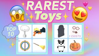 Top 10 RAREST toys in Roblox Adopt me [upl. by Berliner]