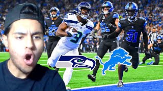 SEAHAWKS VS LIONS REACTION HIGHLIGHTS [upl. by Nnaecyoj]