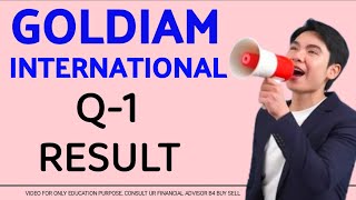 GOLDIAM INTERNATIONAL Q1 RESULT sencogold tbz pcjewellers skygoldsharenews kalyanjewellers [upl. by Salli]