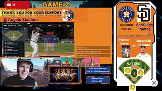 Astros vs Padres Game 2 Live STREAM 10TH INNING [upl. by Kcirtap]