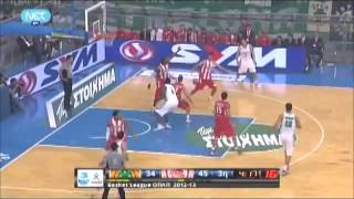 Vassilis Spanoulis Leads Olympiacos To Victory Over Panathinaikos At OAKA [upl. by Hayyim]