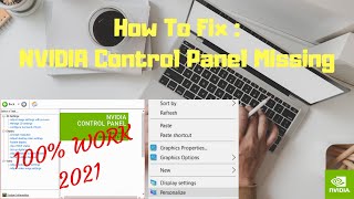 How to Fix Nvidia Control Panel MissingNot Showing  Nvidia Control Panel Hilang  ASUS ROG G513QE [upl. by Ennaecarg]