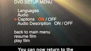 How to display captions and audio description on a DVD [upl. by Dorotea]