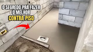 O SEGREDO PRA FAZER O MELHOR CONTRAPISO [upl. by Oram]