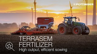 PÖTTINGER  TERRASEM FERTILIZER mulch seed drills with direct fertilisation  High output sowing [upl. by Kulsrud]