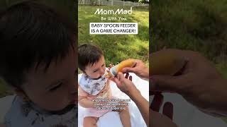 Feeding baby in picnic  MomMed Spoon Feeder [upl. by Anual538]