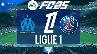 FC 25 Marseille vs PSG  Ligue 1 202425  PS5 [upl. by Kuebbing]