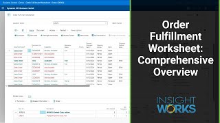 Order Fulfillment Worksheet  Comprehensive Overview [upl. by Rehpotisrhc]