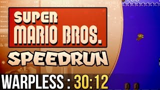 Super Mario Bros Warpless Speedrun in 3012 [upl. by Bergerac884]