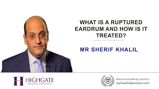 What is a ruptured eardrum and how is it treated [upl. by Pare52]