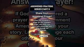 Answered Prayer Series Part 8 [upl. by Laeira]