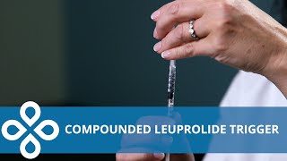 Compounded Leuprolide Trigger Home Injection Demonstration [upl. by Annauqahs79]