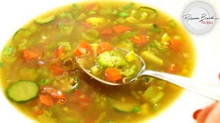 BEST Clear Vegetable Soup Recipe with Bone Broth in 15 Minutes [upl. by Duggan]