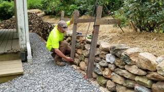 DIY How To Build amp Install Single Sided Wall Frame  Dry Stone Retaining Walls [upl. by Ahsimaj386]