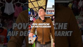 Auf dem Polenmarkt… wer kennt es 😂 deutschpolnisch ostblock jahrmarkt lustig komedie [upl. by Pinkerton]