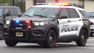 Teaneck Police Department Car 18 Responding 10122 [upl. by Parrish842]