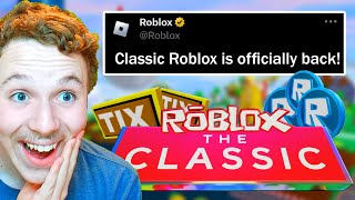 CLASSIC Roblox is RETURNING [upl. by Yentroc]