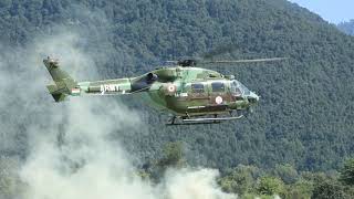 INDIAN Army Chopper landing at Landing site Bir Billing [upl. by Netsrejk287]