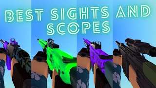 ranking ALL the BEST IRON SIGHTS RED DOTS AND SCOPES in phantom forces [upl. by Onibla]