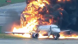 New harrowing video released of deadly Moscow plane fire [upl. by Spurgeon]