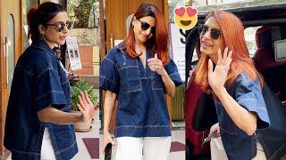 Samantha Latest Cute Looks  Mumbai  Samantha New Look  Samantha Latest Video  News Buzz [upl. by Ahsinor227]