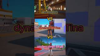 Meowdas vs dynamo TNTina vs undercover skye fortnite vs shorts gaming [upl. by Noirad559]