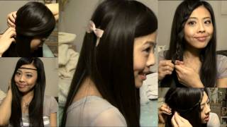 Fast amp Easy Ways to Style Long Bangs [upl. by Kobylak386]