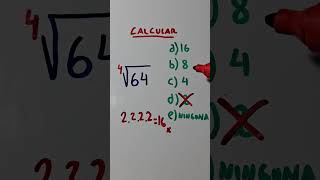 Calcular raíz 4 de 64 con opciones [upl. by Richards]