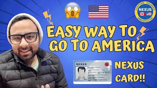 🇺🇸✈️Get Your Nexus Card to Travel to America Easily 🌎✈️ NexusCard [upl. by Anailli]