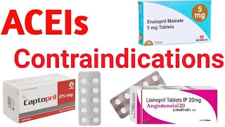 AngiotensinConverting Enzyme ACE Inhibitors  Contraindications pharmacist viralvideo doctor [upl. by Ahsinra]