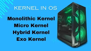 Kernel in Operating System  Monolithic Kernel Micro Kernel  hybrid Kernel  Exo Kernel [upl. by Ossie935]