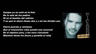 Ricardo Arjona Duele verte letra [upl. by Kearney]