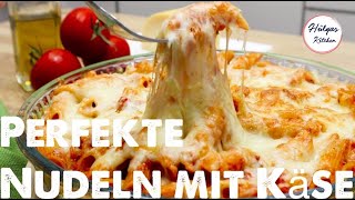 Perfekter Nudelauflauf mit Tomatensauce und Käse überbacken  schnell und einfach  Hülyaskitchen [upl. by Ardnekal]