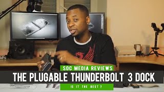 Plugable Thunderbolt 3 Dock  Best Dock for new 2017 MacBook Pro Dual Display Setup [upl. by Eened]