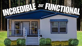 This mobile home model is called the quotRANCHquot and it be DRESSINIYKYK Prefab House Tour [upl. by Yanetruoc]