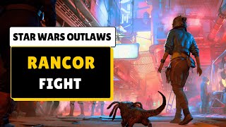 Star Wars Outlaws  Rancor Fight in Jabba Palace [upl. by Nnaael377]