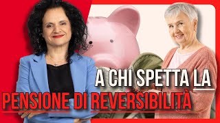 PENSIONE DI REVERSIBILITÀ A CHI E QUANTO SPETTA [upl. by Anelyak5]