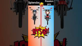 Splendor vs Passion pro sorts viralshort facts ytshort video trending [upl. by Giuditta]