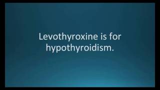 How to pronounce levothyroxine Synthroid Memorizing Pharmacology Flashcard [upl. by Randee]