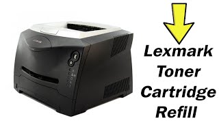 Lexmark E330  E332  E340 amp E342 Toner Cartridge Refill  الطريقه الصحيحه لتعبئه حباره ليكس مارك [upl. by Lewellen]