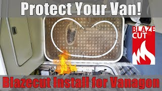 How To Blazecut Fire Suppression System Installed on a VW Vanagon Protect your van from a fire [upl. by Yellah]