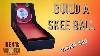 Homemade SkeeBall game from cardboard [upl. by Jaffe]