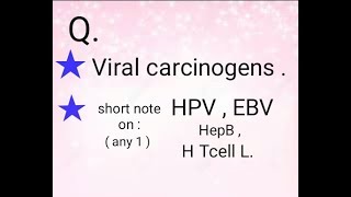 Viral Carcinogenesis  viruses causing cancer  HPV EBV  HBV  HTLV [upl. by Ayotyal]