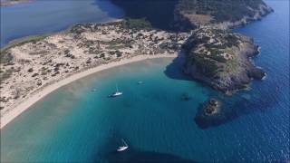 Voidokoilia and Xrisi akti beach Messinia Greece [upl. by Damour]