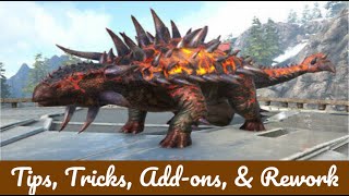 Ark Survival Ankylosaurus Tips Tricks and Upgrades Dinopedia Ep 05 [upl. by Nonnek]