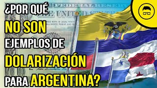 ¿Por qué Panamá El Salvador y Ecuador NO son ejemplos de DOLARIZACIÓN para Argentina [upl. by Eilata]