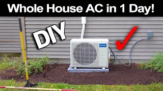 How to Install a Mr Cool 18000 BTU AC in Just 1 Day [upl. by Margaretha]