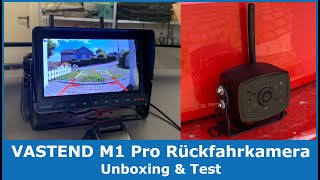 VASTEND M1 Pro FunkRückfahrkamera Set  Unboxing amp Test Praxistest am Auto [upl. by Ajnot577]