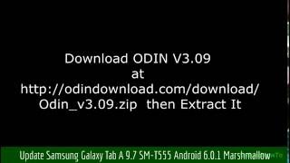 Update Samsung Galaxy Tab A 97 SMT555 Android 601 Marshmallow [upl. by Dnalyr]